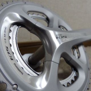 シマノ(SHIMANO)の[新品] シマノ FC-5800 シルバー クランク [45%OFF](パーツ)