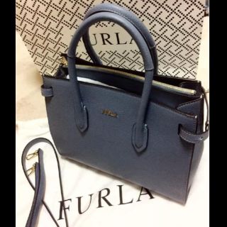 Furla - 【ほぼ未使用】フルラ ピンSトートバッグ 2way グレイッシュ