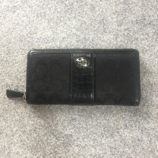 コーチ(COACH)のcoach 長財布 財布 黒(財布)