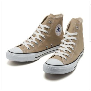 コンバース(CONVERSE)のコンバース　ベージュ　24.5 hi(スニーカー)