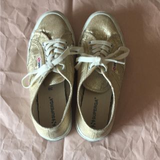 スペルガ(SUPERGA)のスペルガ ラメスニーカー  ゴールド(スニーカー)