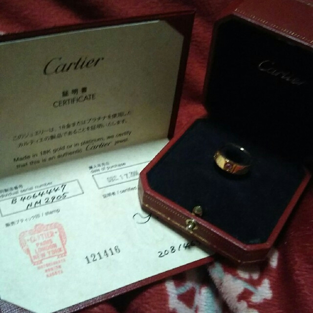 Cartier(カルティエ)のピンクゴールド ピンクサファイア ラブリング レディースのアクセサリー(リング(指輪))の商品写真