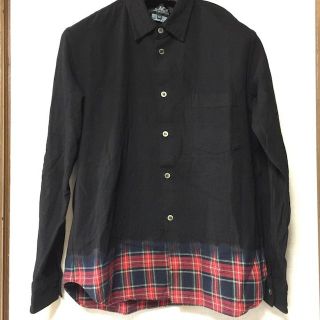 ブラックコムデギャルソン(BLACK COMME des GARCONS)の⚫️ブラックコムデギャルソン チェックブラウス(シャツ)