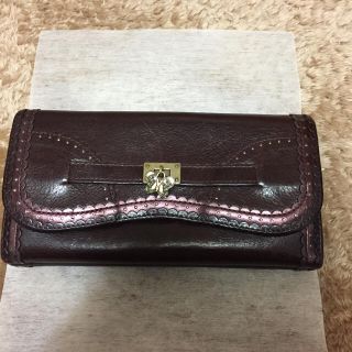 アナスイ(ANNA SUI)のUSED ANNA SUI長財布ブラウン(財布)