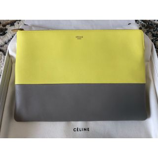 セリーヌ(celine)のceline クラッチ バッグ ポーチ バイカラー 未使用(ポーチ)