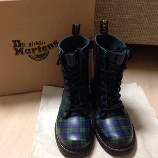 ハンター(HUNTER)のDr.Martens ブラックウォッチ レインブーツ(レインブーツ/長靴)