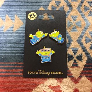 ディズニー(Disney)のDisney トイストーリー リトルグリーンメン ピンバッチ3個セット(バッジ/ピンバッジ)