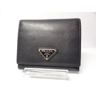 プラダ(PRADA)のused美品!! PRADA　サフィアーノ　三つ折り財布 送料無料(財布)