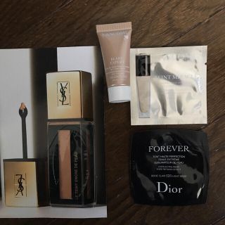 ランコム(LANCOME)の4点 ファンデーション LAMCOME.YSL.Dior(サンプル/トライアルキット)