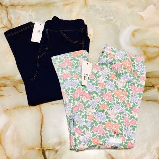 ベビーギャップ(babyGAP)のbabyGAP☆レギンス2枚セット 80cm 今期新作 ボトムス パンツ 花柄(パンツ)