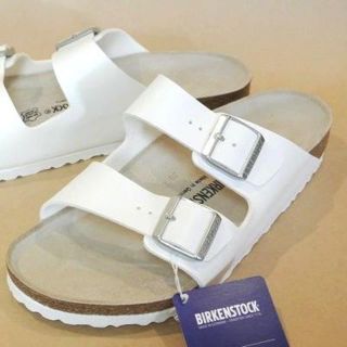 ビルケンシュトック(BIRKENSTOCK)のBirkenstock Arizonaアリゾナ 白 EU41≒26.5cm 独製(サンダル)