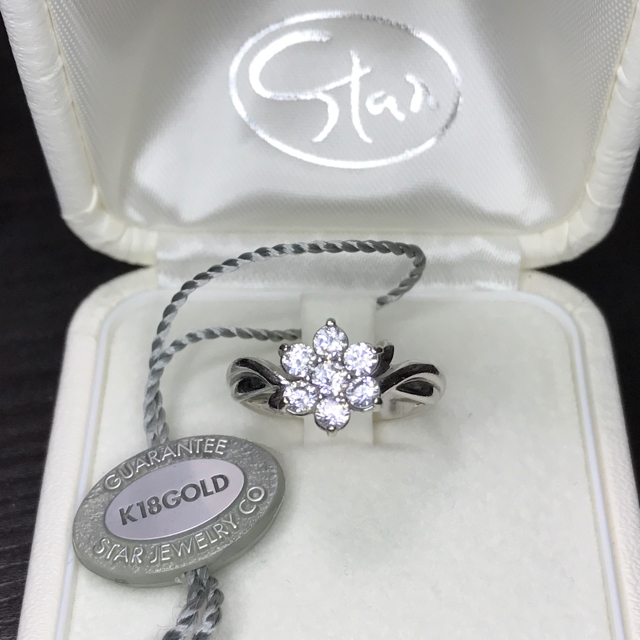 STAR JEWELRY - STAR JEWELRY スタージュエリー フラワー リング K18の通販 by はっぴー☆'s shop