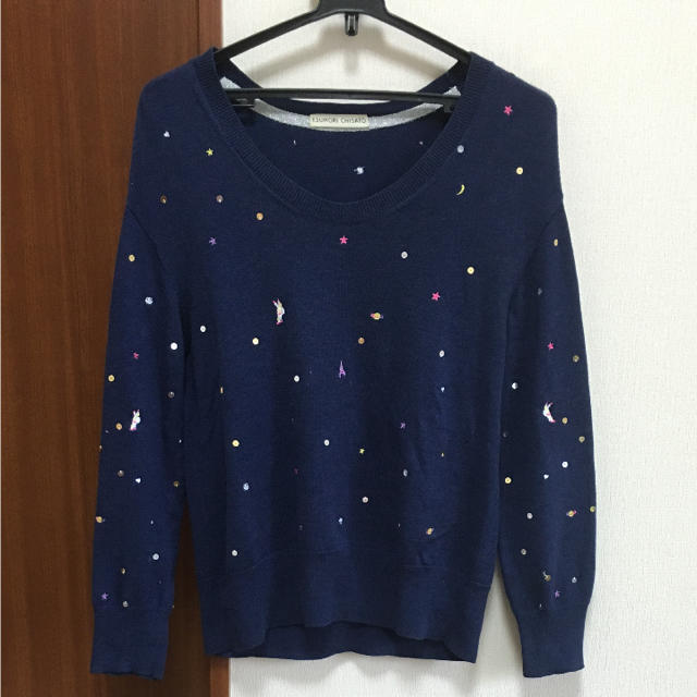 TSUMORI CHISATO(ツモリチサト)のレア☆ツモリチサト 宇宙柄ニット レディースのトップス(ニット/セーター)の商品写真