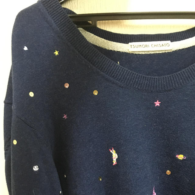 TSUMORI CHISATO(ツモリチサト)のレア☆ツモリチサト 宇宙柄ニット レディースのトップス(ニット/セーター)の商品写真