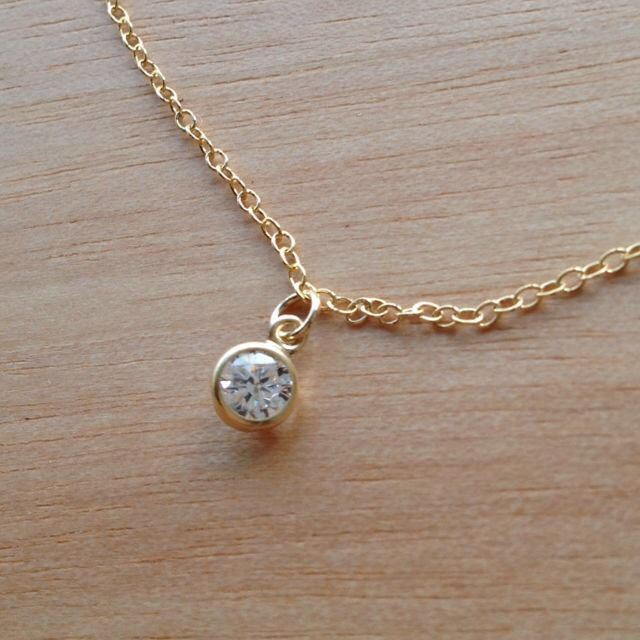 ハイグレードCZダイヤ💎一粒ブレス♥︎ レディースのアクセサリー(ブレスレット/バングル)の商品写真