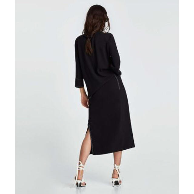 ZARA(ザラ)のzara コントラストステッチ入りラップスカート レディースのスカート(その他)の商品写真