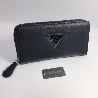 ゲス(GUESS)のタグ付き★GUESS 　ゲス　ブラック　ジップ長財布　新品/gw15(財布)