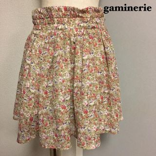 ギャミヌリィ(gaminerie)の【gaminerie】ギャミヌリィ 花柄スカート(ミニスカート)