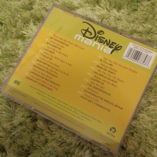 Disney(ディズニー)のディズニーマニア/CD/リトル・マーメイド/アーロンカーター/ライオン・キング エンタメ/ホビーのCD(アニメ)の商品写真