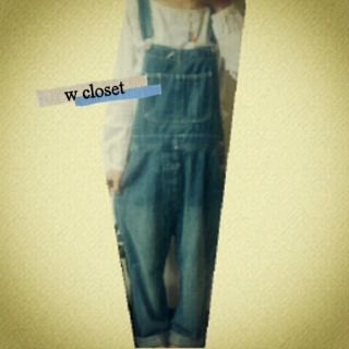 ダブルクローゼット(w closet)のw closet デニムサロペット(サロペット/オーバーオール)