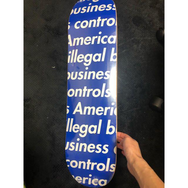 即日出荷可 Supreme Illegal Business Skateboard 青