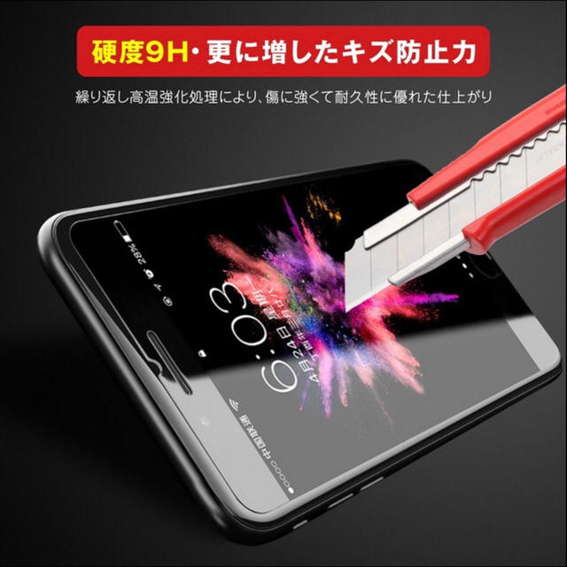 iPhone専用ガラス液晶保護フィルム!　強化ガラス   スマホ/家電/カメラのスマホアクセサリー(保護フィルム)の商品写真