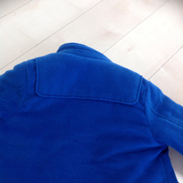 青色ダッフルコート120 キッズ/ベビー/マタニティのキッズ服男の子用(90cm~)(コート)の商品写真