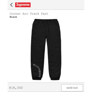 シュプリーム(Supreme)のsupreme Corner Arc Track Pant black Mサイズ(その他)