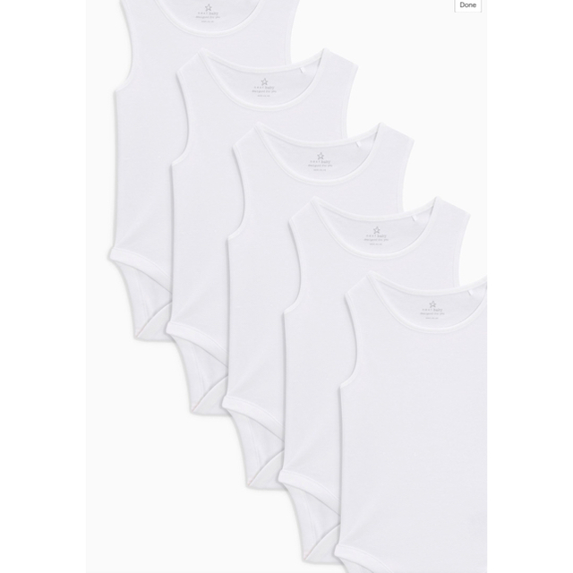 NEXT(ネクスト)のネクスト ベビー タンクトップ ロンパース キッズ/ベビー/マタニティのベビー服(~85cm)(ロンパース)の商品写真