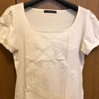 フォクシー(FOXEY)のFOXEY リボンTシャツ(Tシャツ(半袖/袖なし))