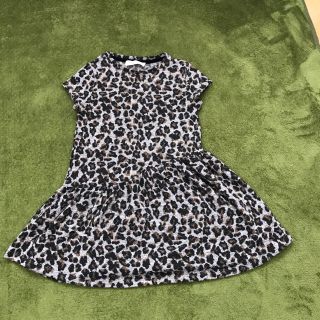 ザラキッズ(ZARA KIDS)の値下げしました。ZARA kids【size116】レオパードワンピース(ワンピース)