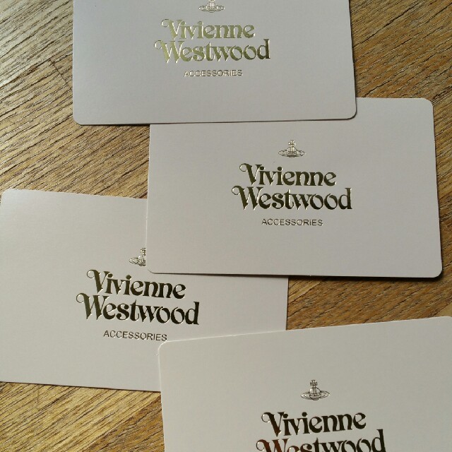 Vivienne Westwood(ヴィヴィアンウエストウッド)のヴィヴィアンカード　４枚 ハンドメイドの文具/ステーショナリー(カード/レター/ラッピング)の商品写真