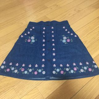 ハニーシナモン(Honey Cinnamon)の刺繍スカート(ひざ丈スカート)