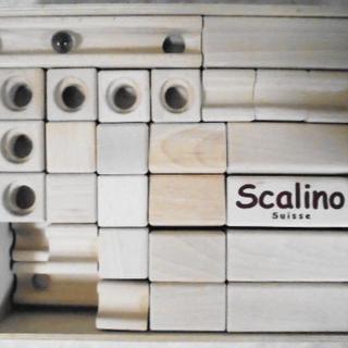 Scalino (スカリーノ)社/　スイス製　玉の道積み木　基本セット48ピース(知育玩具)