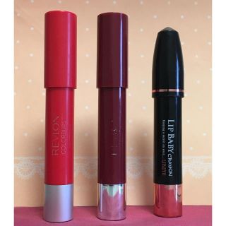 レブロン(REVLON)のリップクレヨン 3本セット レブロン &メンソレータム(リップケア/リップクリーム)