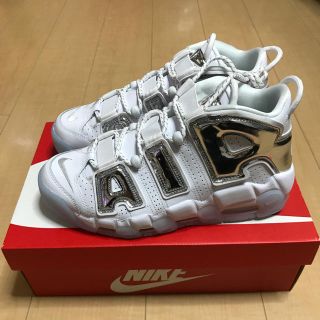 ナイキ(NIKE)のNIKE AIR MORE UPTEMPO モアテン シルバー(スニーカー)