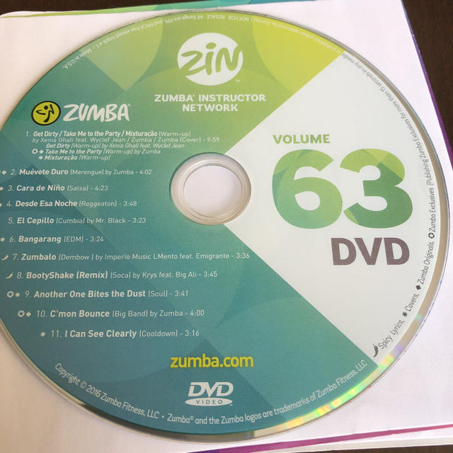 Zumba(ズンバ)のZumba DVD 63 エンタメ/ホビーのDVD/ブルーレイ(スポーツ/フィットネス)の商品写真