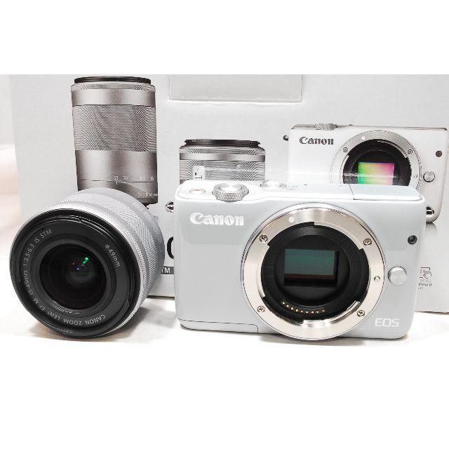 Canon(キヤノン)の♡新品未使用品♡Canon キャノン 新品EOS M10レンズキットグレー スマホ/家電/カメラのカメラ(ミラーレス一眼)の商品写真