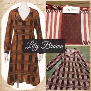 リリーブラウン(Lily Brown)の秋♡Lily Brown♡チェックワンピ(ひざ丈ワンピース)