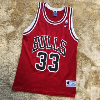 チャンピオン(Champion)のシカゴ ブルズ / スコッティ ピッペン #33 ユニフォーム NBA モアテン(バスケットボール)