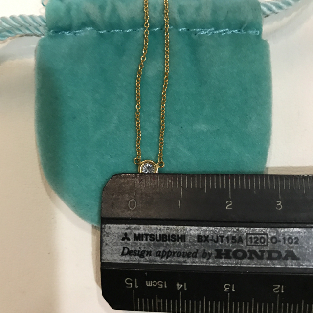 Tiffany & Co.(ティファニー)のyuki様専用 TIFFANY＆CO バイザヤードネックレス ダイヤモンド YG レディースのアクセサリー(ネックレス)の商品写真