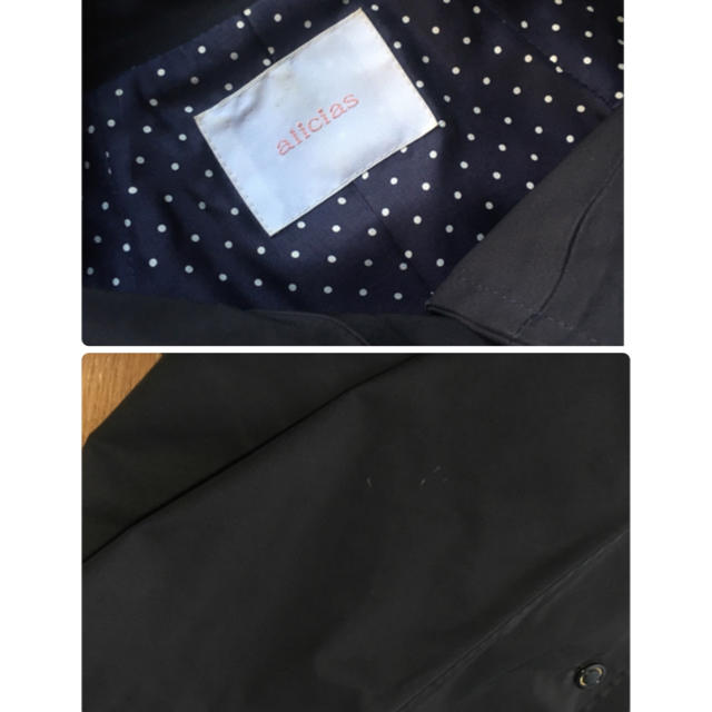ネイビーワンピース型スプリングコート レディースのジャケット/アウター(スプリングコート)の商品写真