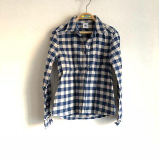 プチバトー(PETIT BATEAU)の【美品】プチバトー  6a  チェックシャツ(ブラウス)