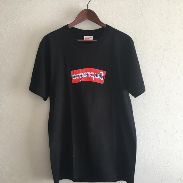 supreme × comme des garçon box logo tee