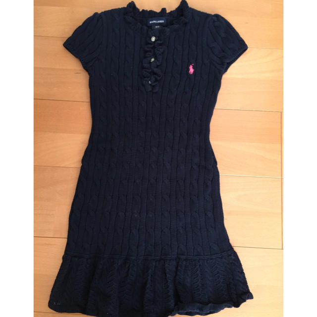 Ralph Lauren(ラルフローレン)のラルフローレン ニットワンピ キッズ/ベビー/マタニティのキッズ服女の子用(90cm~)(ワンピース)の商品写真