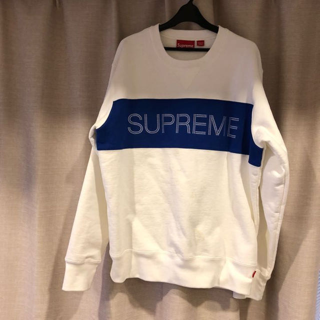 Supreme - セール中！Zig Zag Stitch Panel Crewneckの+localseocare.com