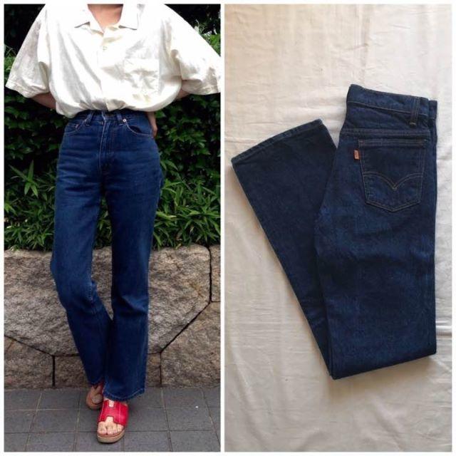 90s Levi's レギュラー　ルーズストレート　鬼濃紺　ワンウォッシュ