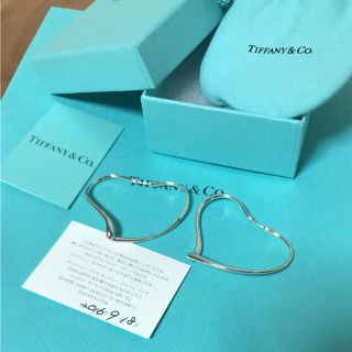 ティファニー(Tiffany & Co.)の美品 人気商品 ティファニー エルサ・ペレッティ オープンハート フープ ピアス(ピアス)