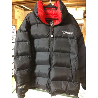 Bear　USA 　リバーシブルダウンジャケット　グリーン×ワインレッド