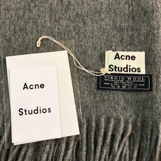 Acne studios アクネストゥディオズ　大判　マフラー　旧タグ　グレー